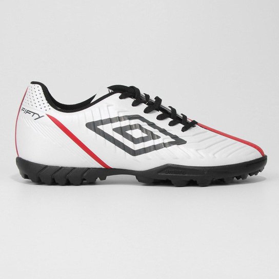 Chuteira Society Umbro Fifty Iv - Branco+Preto é ruim? Chuteira Society Umbro Fifty Iv - Branco+Preto é boa?