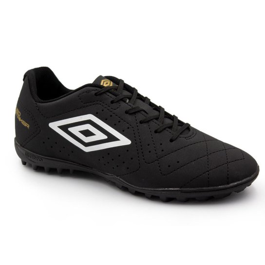 Chuteira Society Umbro Neo Striker U01FB002011 - Preto+Branco Menor preço em Chuteira Society Umbro Neo Striker U01FB002011 - Preto+Branco