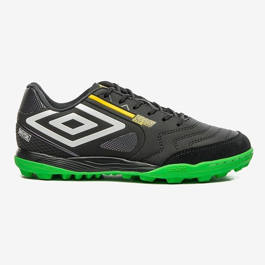 Chuteira Society Umbro Pro 5 Bump Club Brfutsal - Preto Menor preço em Chuteira Society Umbro Pro 5 Bump Club Brfutsal - Preto