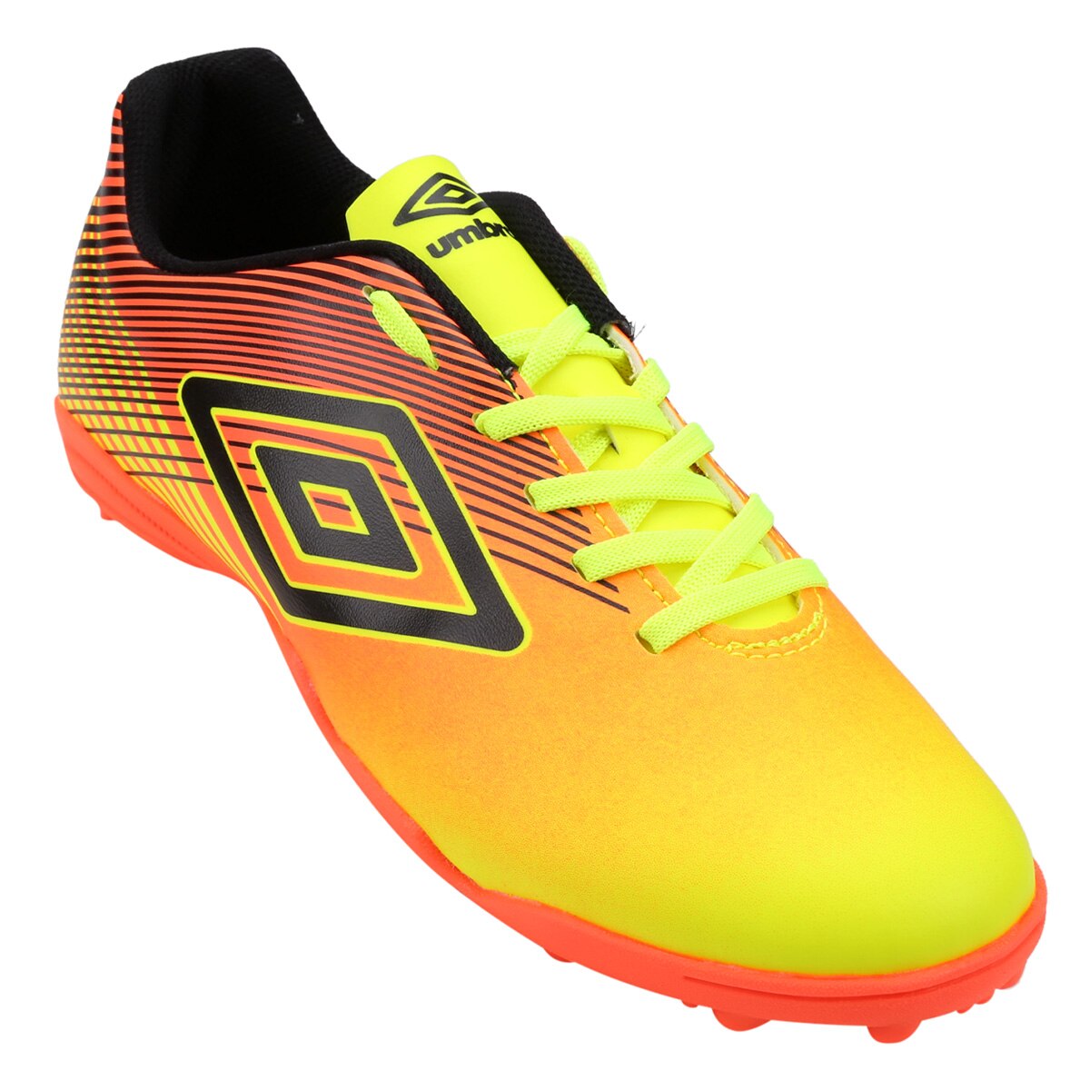 chuteira society umbro laranja