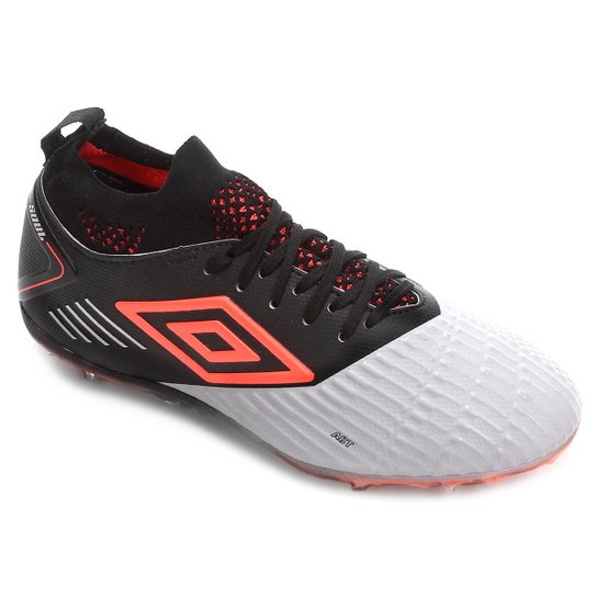 Chuteira Society Umbro Soul II Knit - Prata+Preto Menor preço em Chuteira Society Umbro Soul II Knit - Prata+Preto