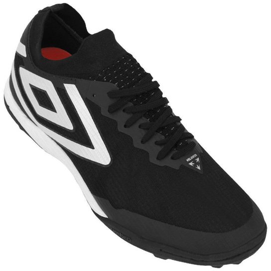 Chuteira Society Umbro Velocita 6 Premier - Preto+Branco Menor preço em Chuteira Society Umbro Velocita 6 Premier - Preto+Branco
