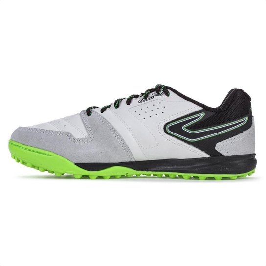 Chuteira Topper Society Dominator Club V Branco Preto e Verde - Masculino