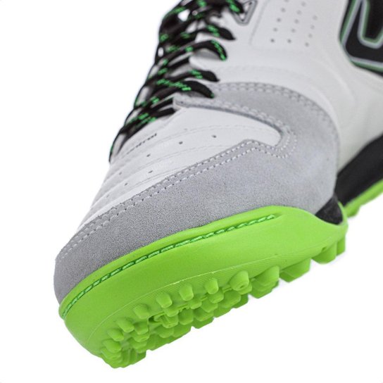 Chuteira Topper Society Dominator Club V Branco Preto e Verde - Masculino