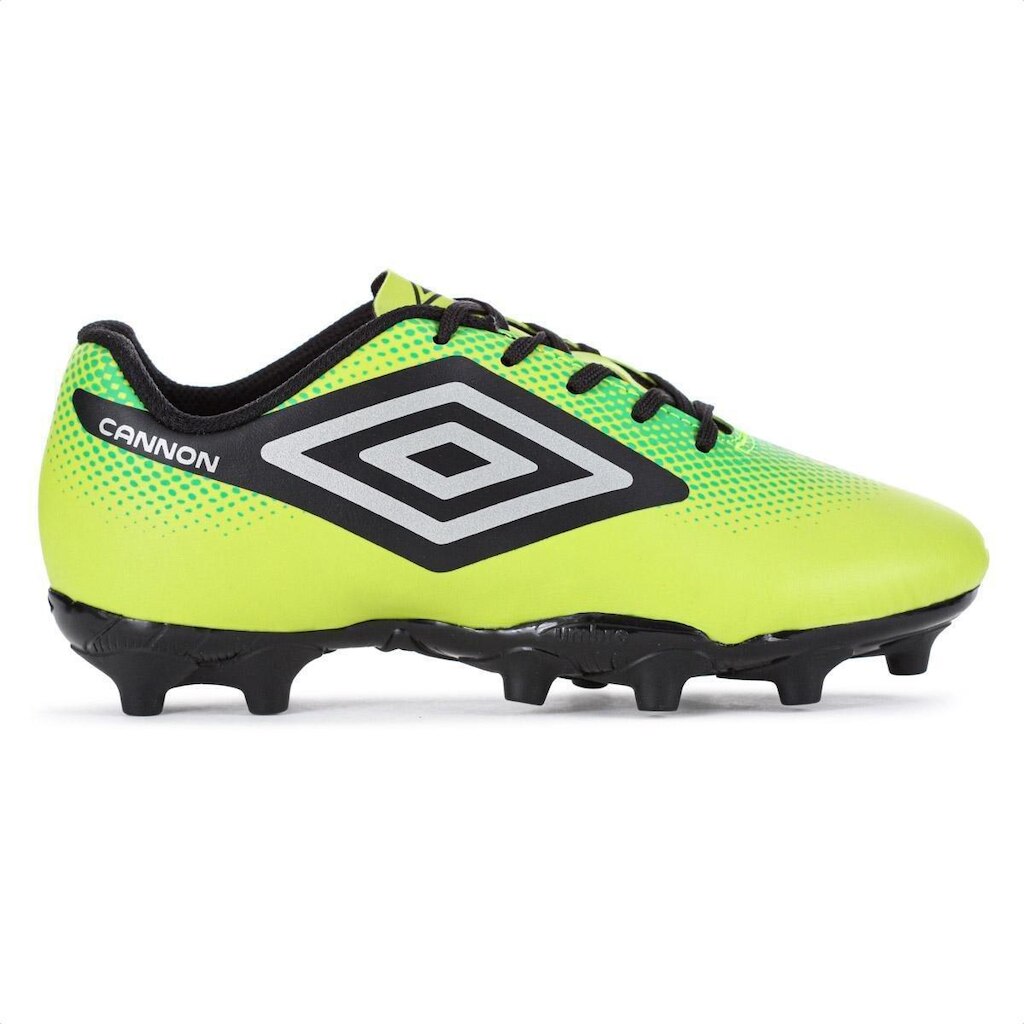 Chuteira Umbro Campo Cannon Jr Verde e Preto - Infantil