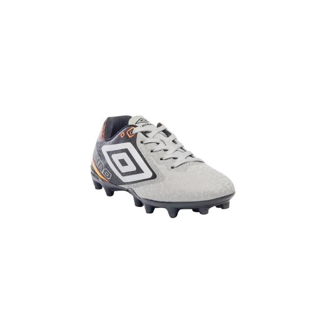 Chuteira Umbro Campo Techno II JR Cinza e Preto- Infantil 32