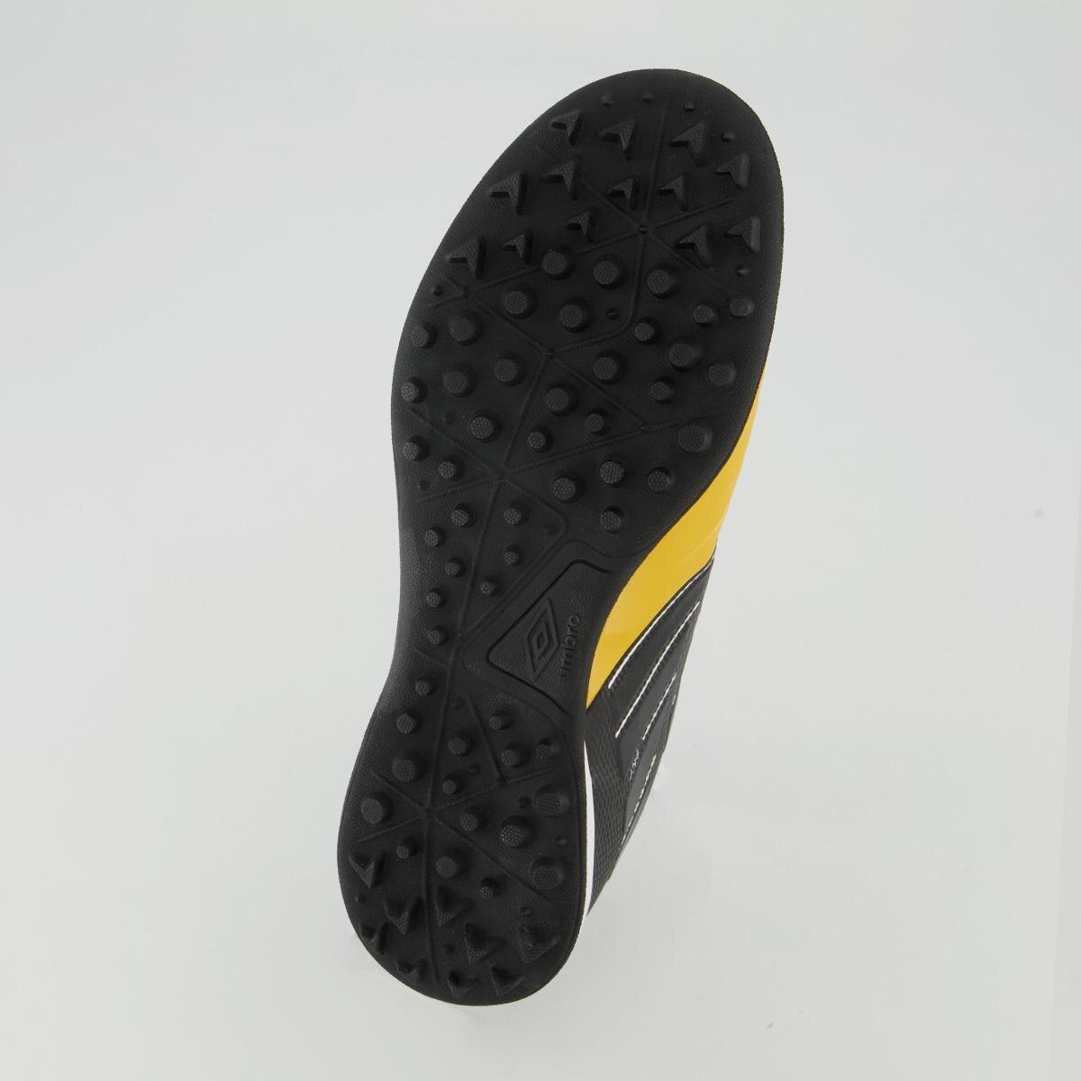Chuteira Umbro Fifty VII Society Dourada e Preta - Dourado | Netshoes