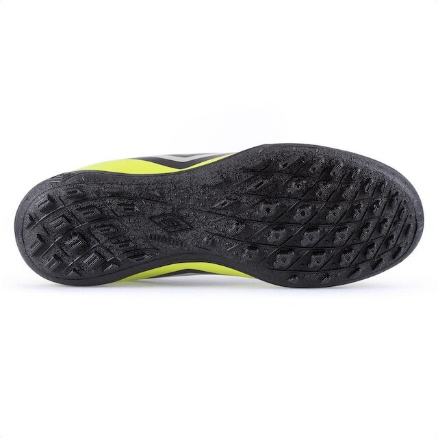 Chuteira Umbro Society Cannon Verde Preto e Prata - Masculina