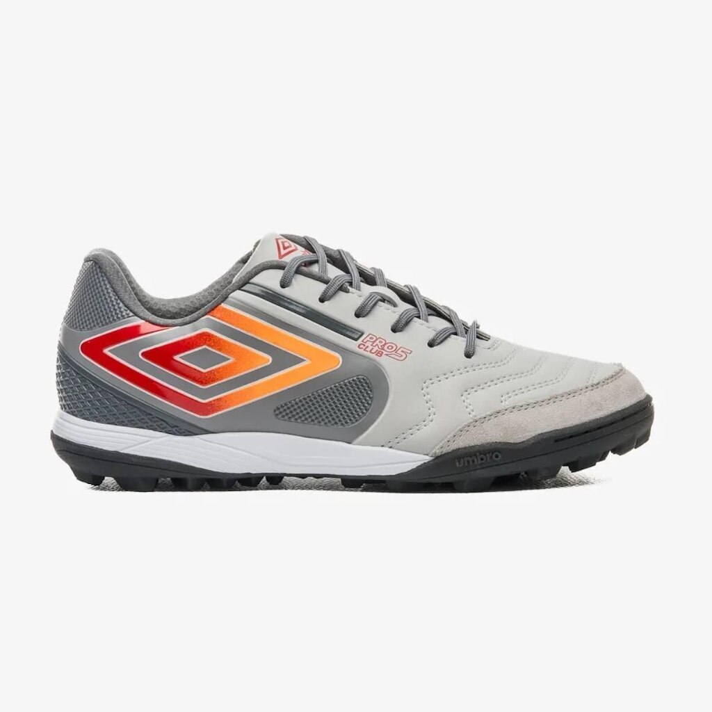 CHUTEIRA UMBRO SOCIETY PRO 5 BUMP CLUB CINZA E GRAFITE 38