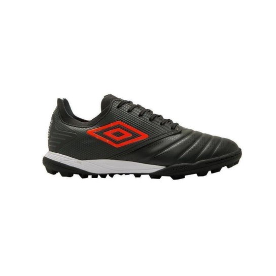 Chuteira Umbro Society Tocco Premier Masculina U01FB002001 - Preto+Vermelho Menor preço em Chuteira Umbro Society Tocco Premier Masculina U01FB002001 - Preto+Vermelho