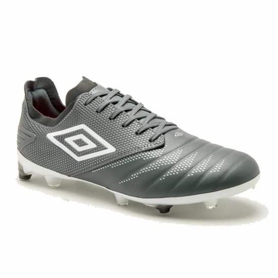 Chuteira Umbro Tocco Premier Futebol Campo Pro Couro PU - Cinza Menor preço em Chuteira Umbro Tocco Premier Futebol Campo Pro Couro PU - Cinza