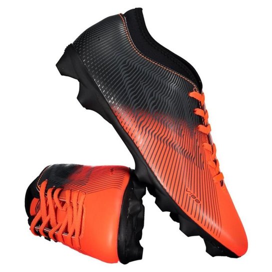 Chuteira Umbro Vibe II RB Campo - Laranja Menor preço em Chuteira Umbro Vibe II RB Campo - Laranja