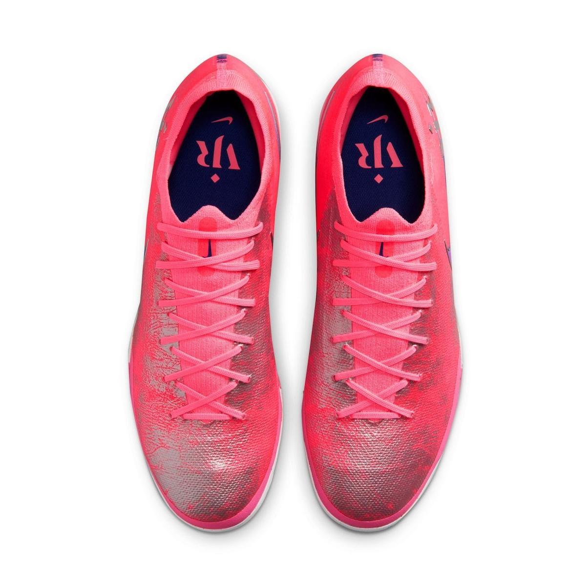 Chuteira Vini Jr Society Nike Mercurial Zoom Vapor 16 Pro - Rosa