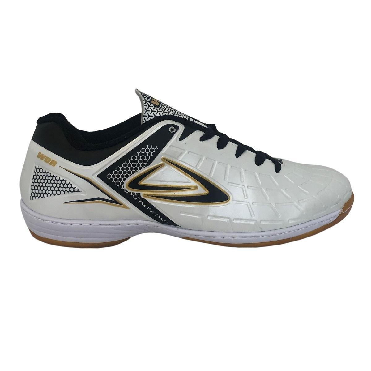 Chuteira Wonder Indoor Zeus Masculino - Branco e Preto Menor preço em Chuteira Wonder Indoor Zeus Masculino - Branco e Preto