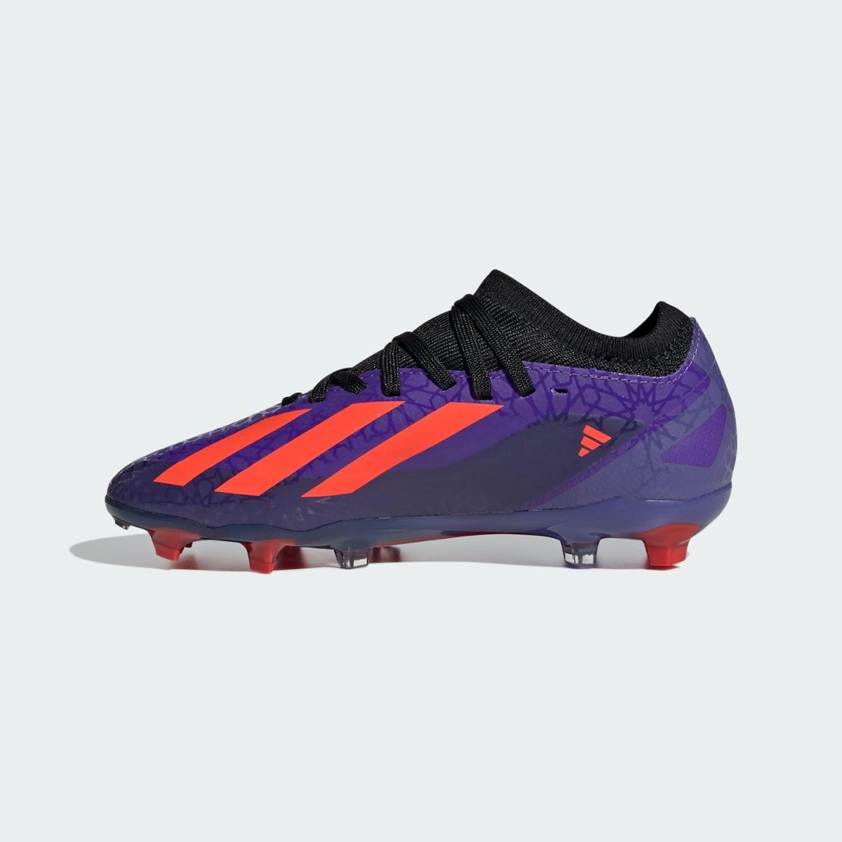 Chuteira X Crazyfast Salah.3 Campo Juvenil Adidas - Roxo | Netshoes