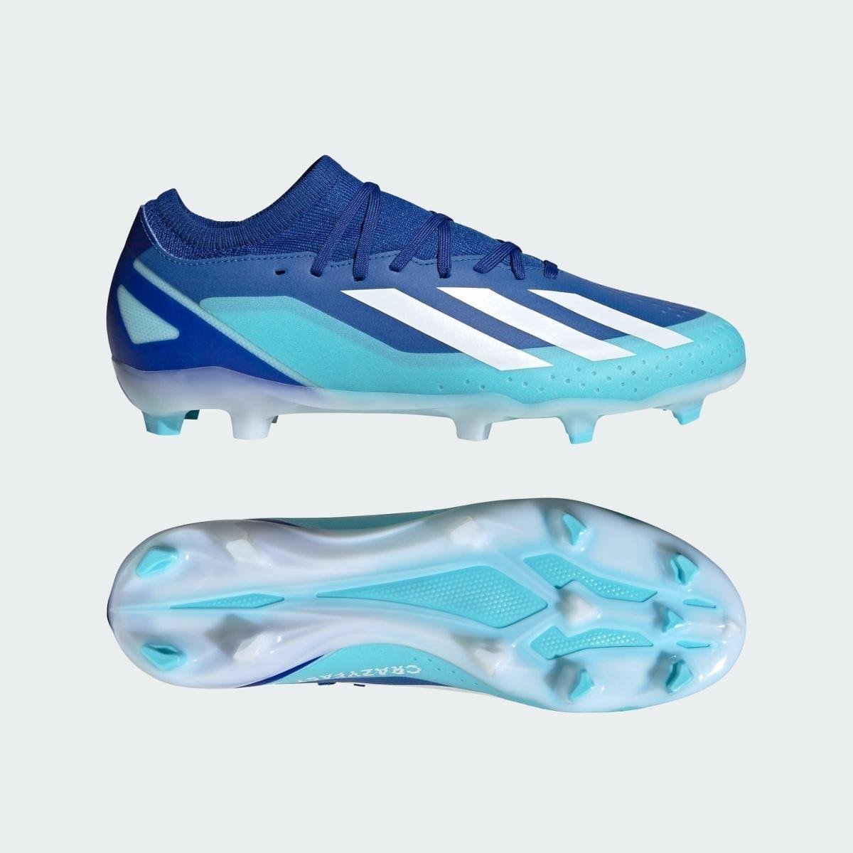 Chuteira X Crazyfast.3 Campo Adidas - Azul | Netshoes