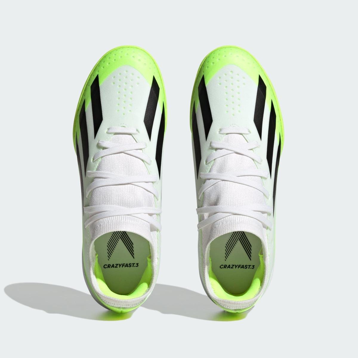 Chuteira X Crazyfast.3 Futsal Adidas - Branco+Verde | Netshoes