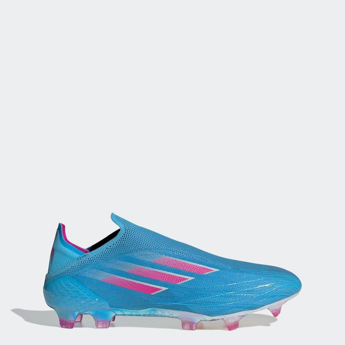 Chuteira X Speedflow+ Campo Adidas - Azul+Roxo | Netshoes