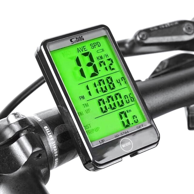 Ciclo Computador Velocímetro Bike Sem Fio Luz Noturna 27 Funções ...