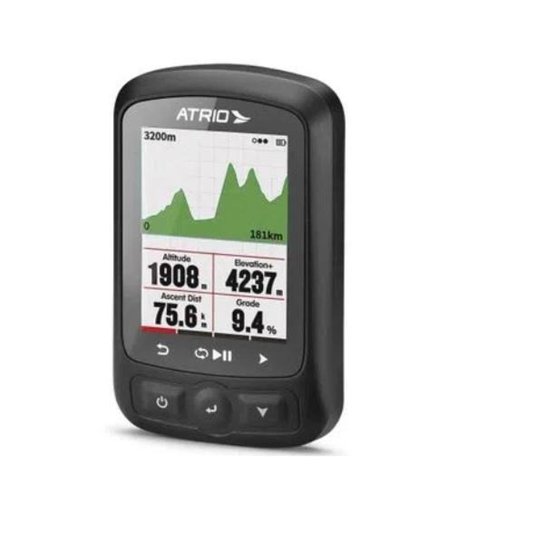 Ciclocomputador GPS Bike Atrio New Titanium BI244 Completo - Preto Menor preço em Ciclocomputador GPS Bike Atrio New Titanium BI244 Completo - Preto