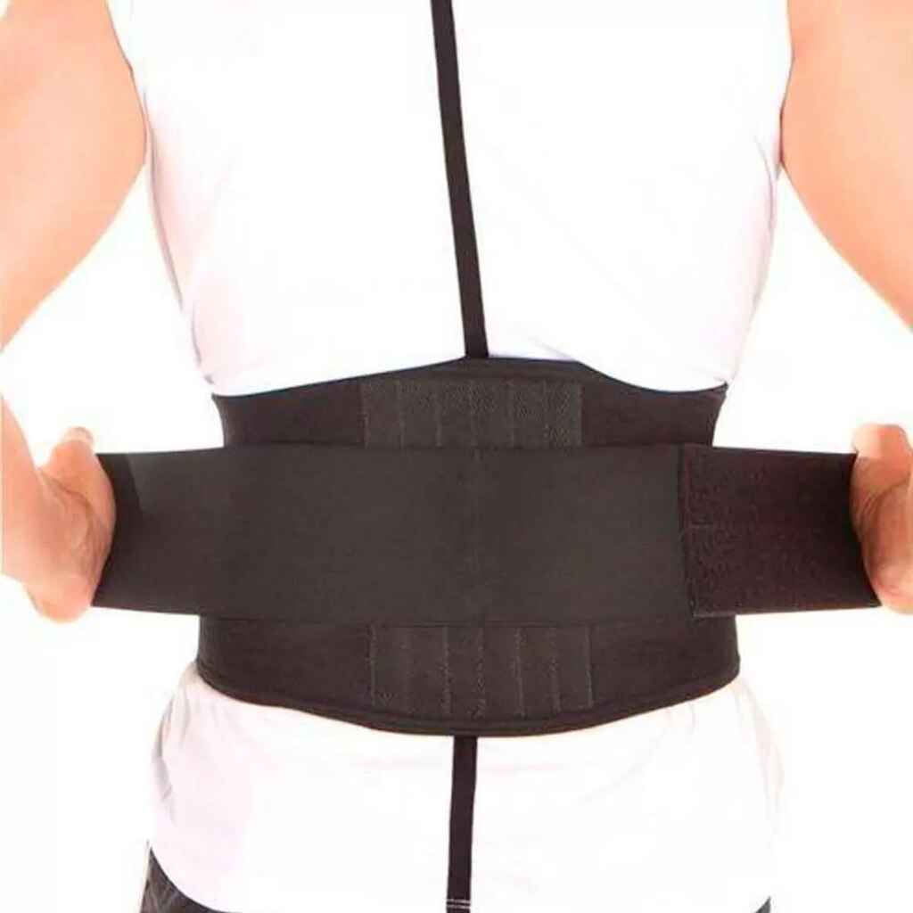 Cinta Faixa Coluna Lombar C/ Hastes Aço Flexível Hidrolight OR72