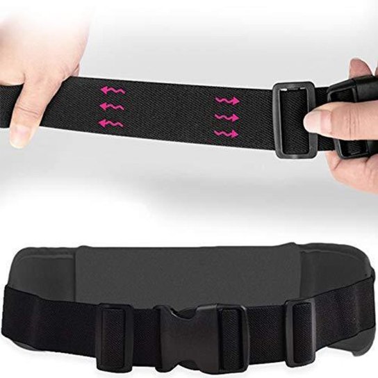 Cinta Fitness Tipo Pochete para Corrida Caminhada Impermeável Celular com Suporte Garrafa Squeeze - Preto Menor preço em Cinta Fitness Tipo Pochete para Corrida Caminhada Impermeável Celular com Suporte Garrafa Squeeze - Preto