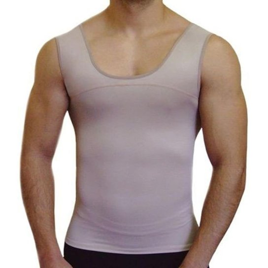 Cinta Modeladora Camisete Skin Esbelt Masculino ref 5770 - Bege Menor preço em Cinta Modeladora Camisete Skin Esbelt Masculino ref 5770 - Bege