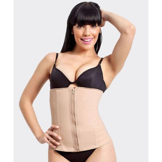 Cinta Modeladora Esbelt Cotton Premium Feminina - Marrom Menor preço em Cinta Modeladora Esbelt Cotton Premium Feminina - Marrom