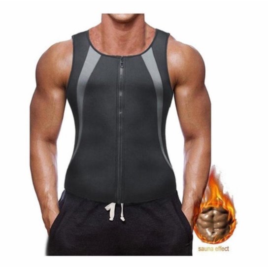 Cinta Regata Modeladora Slim Efeito Sauna - Preto Menor preço em Cinta Regata Modeladora Slim Efeito Sauna - Preto