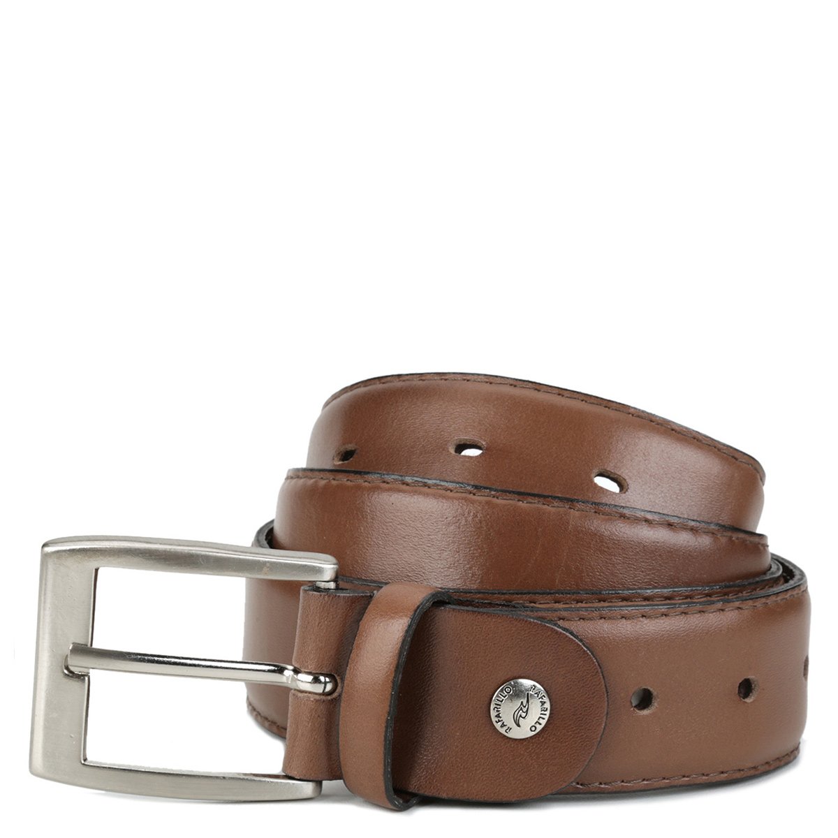 Cinto Couro Rafarillo Social Masculino - Café | Netshoes