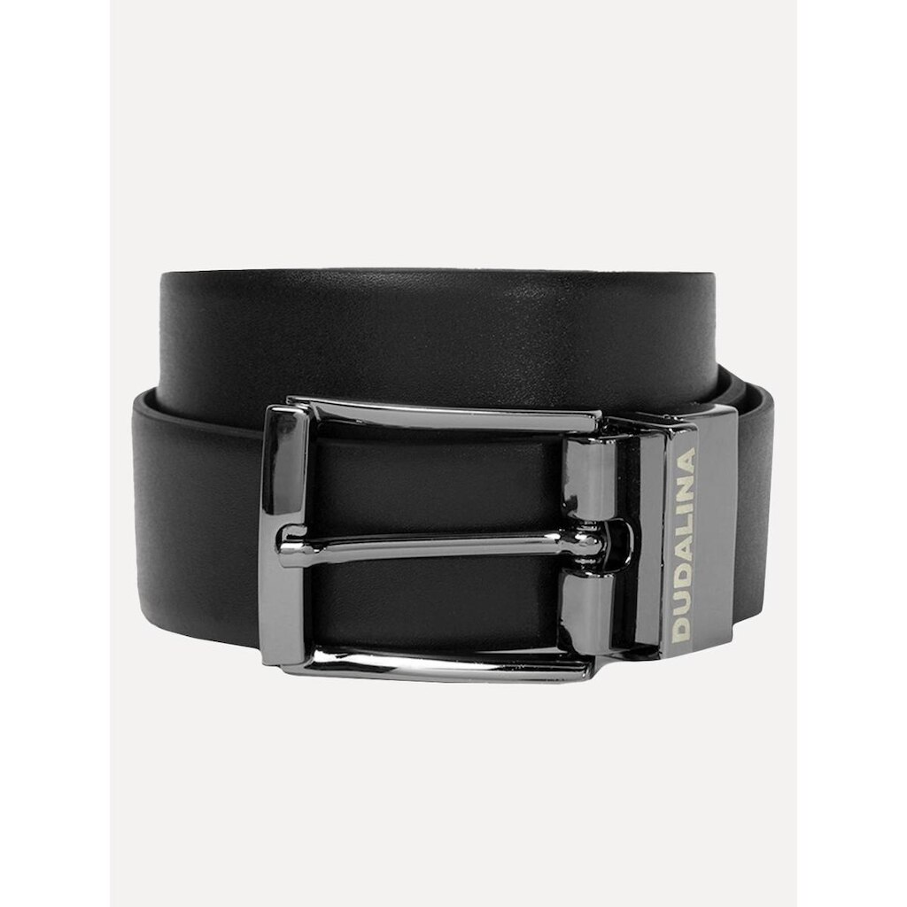 Cinto Dudalina Masculino Couro Dupla Face Preto/Marrom