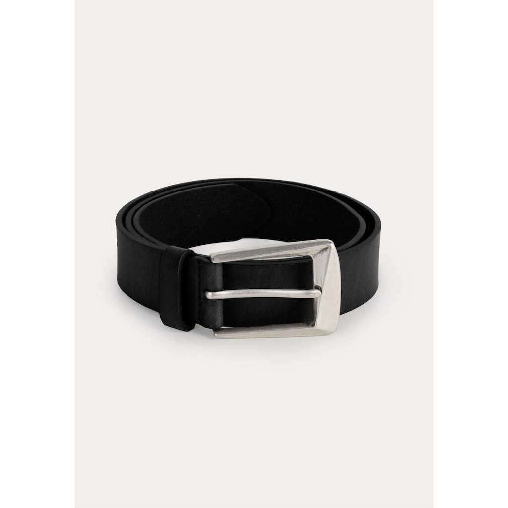 Cinto Feminino Em Couro Com Fivela Prateada