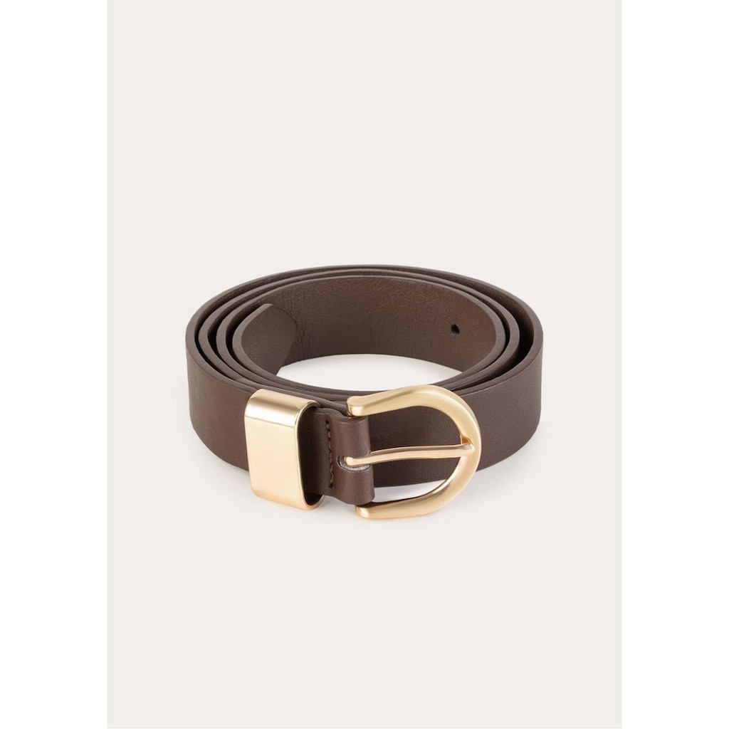 Cinto Feminino Pu Com Fivela Dourada