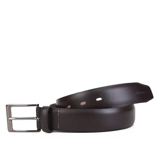 Cinto Social Couro Pegada Masculino - Café Menor preço em Cinto Social Couro Pegada Masculino - Café