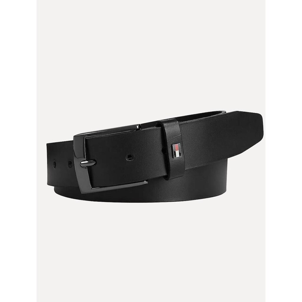 Cinto Tommy Hilfiger Masculino Couro Adan Leather Preto