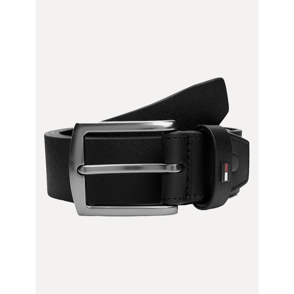 Cinto Tommy Hilfiger Masculino Denton 3.5 Adj Preto