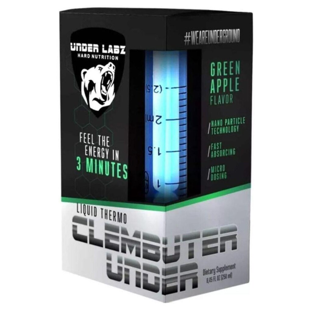 CLEMBUTER UNDER Termogênico Líquido 250 ml Rápida Absorção