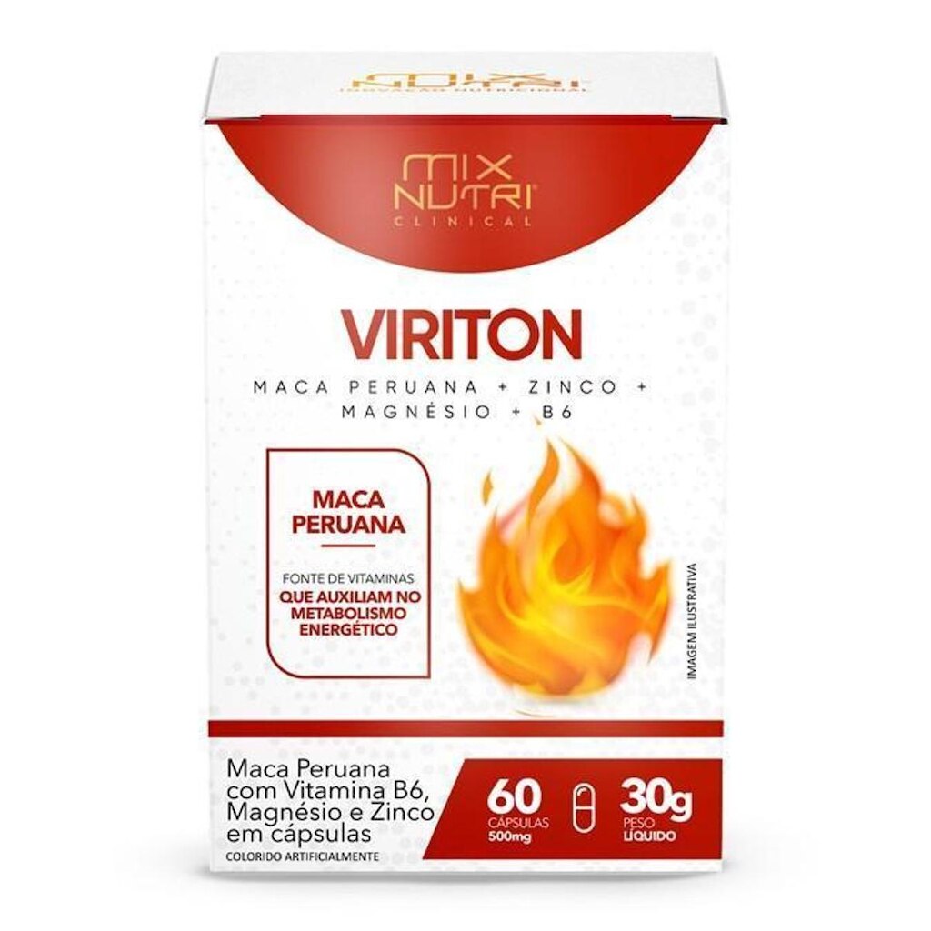 Clinical - Viriton - 60 Caps - 30g - Mix Nutri