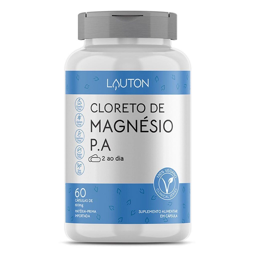 Cloreto de Magnésio P.A - 60 Cápsulas - Lauton Nutrition