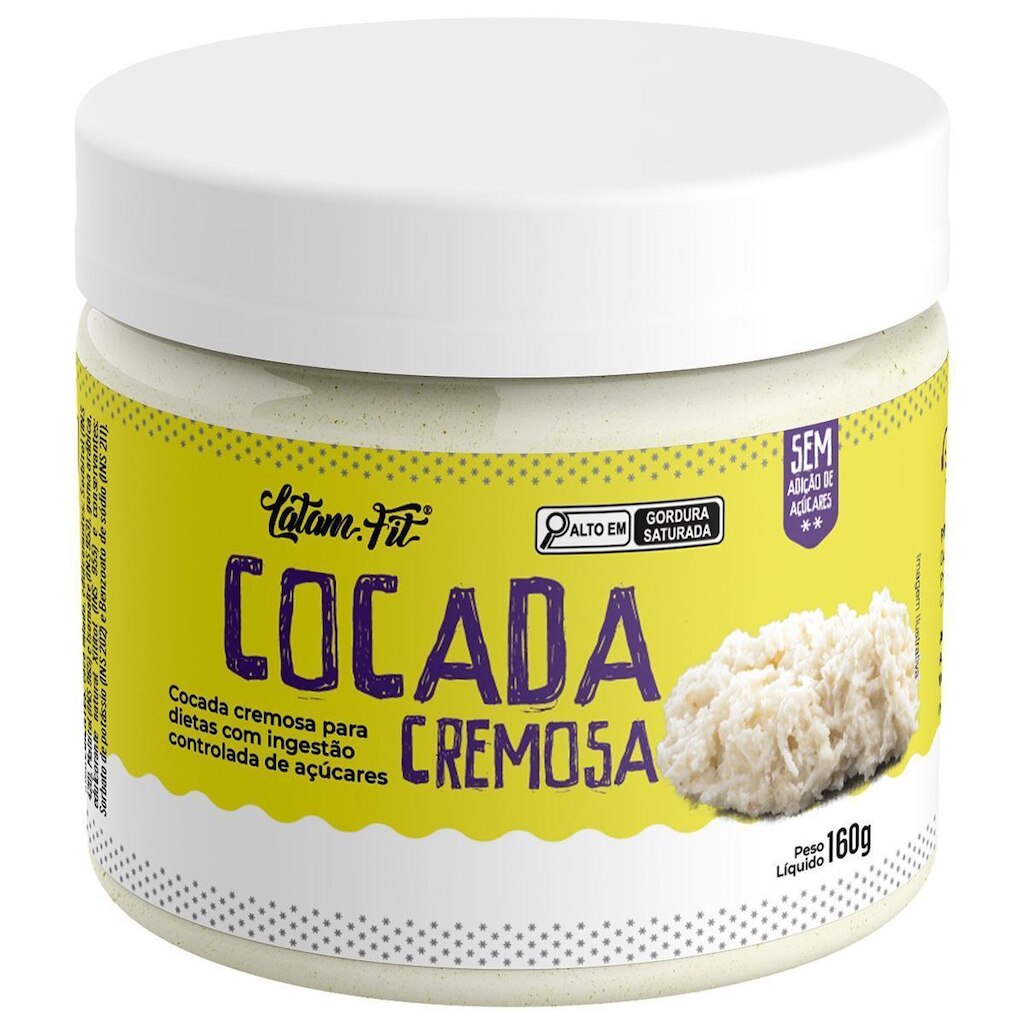 Cocada Cremosa Zero Açucar 150G Latam Fit