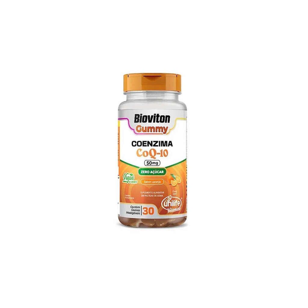 Coenzima Coq-10 Gummy 30 Gomas De Laranja Unilife
