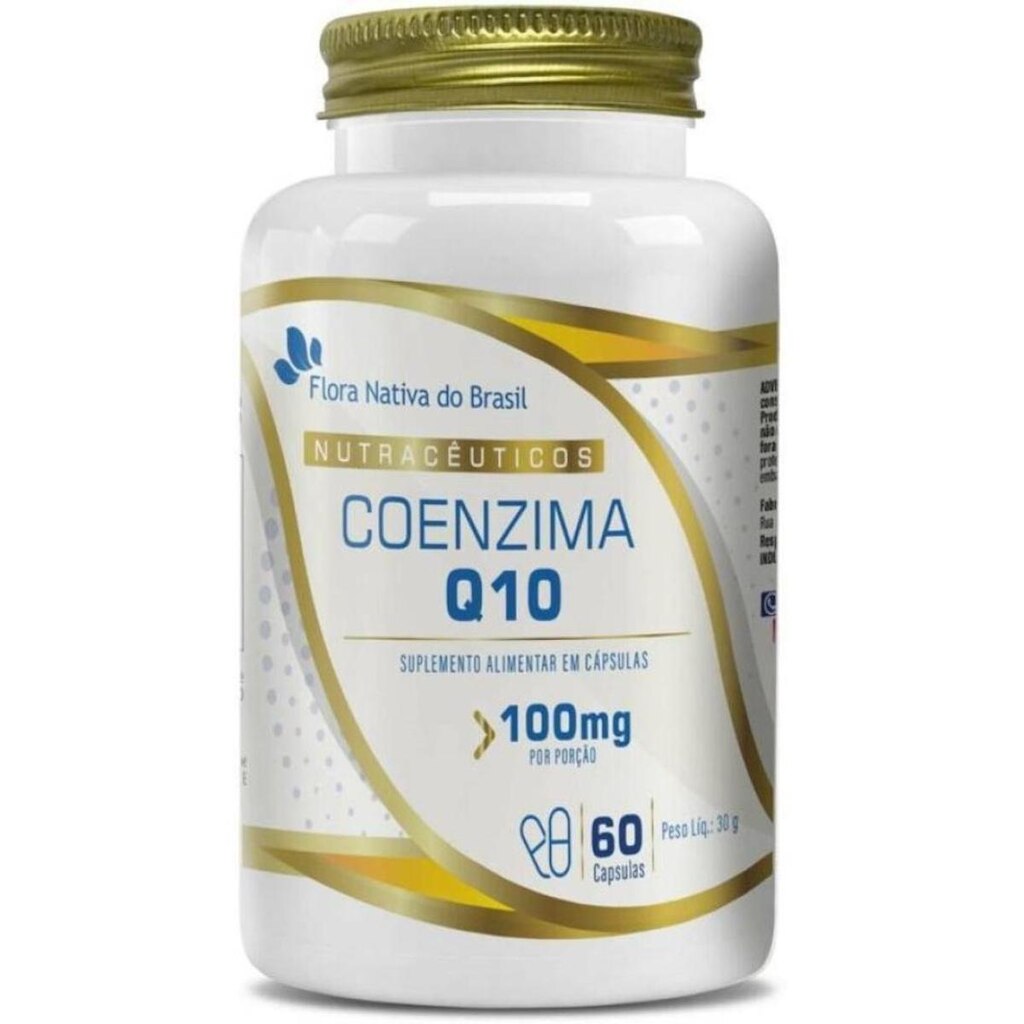 Coenzima Q10 100% Pura 60cáps 100mg - Flora Nativa
