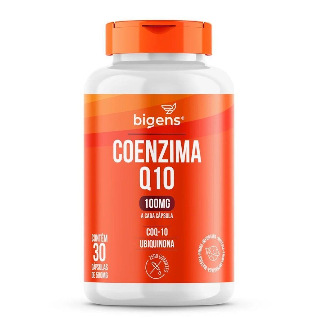 Coenzima Q10 100mg - 30 Cápsulas - Bigens