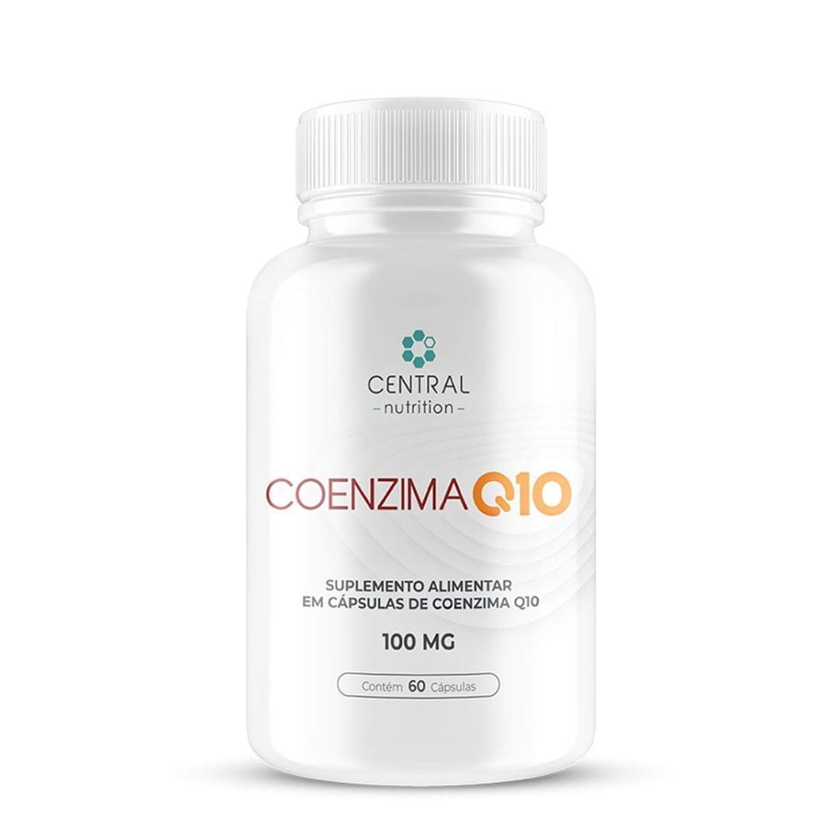 Coenzima Q10 100mg - 60 Cápsulas - Central Nutrition