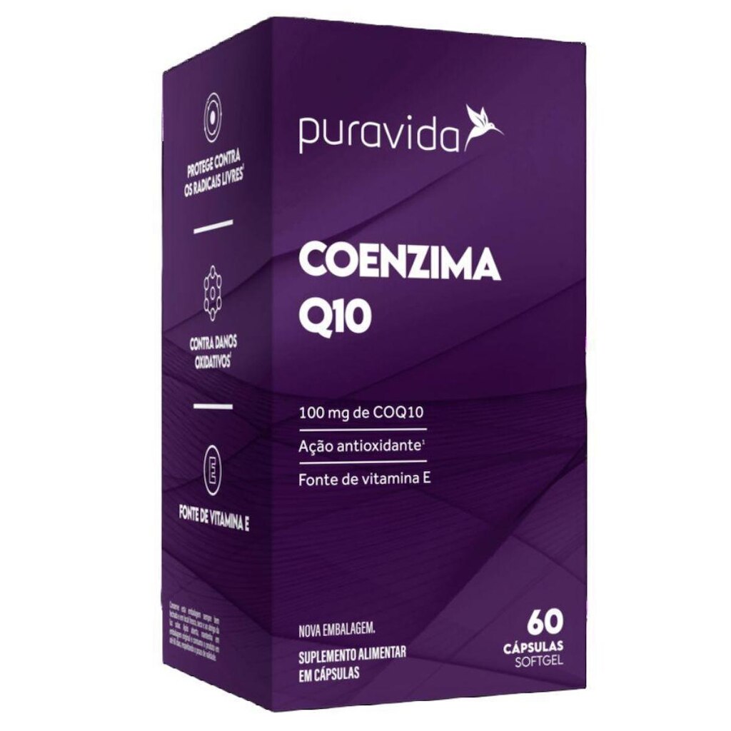 Coenzima Q10 100Mg 60 Capsulas Soft Gel - PuraVida