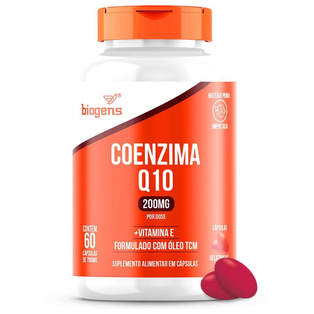 Coenzima Q10 200mg Vitamina E 60 Cápsulas