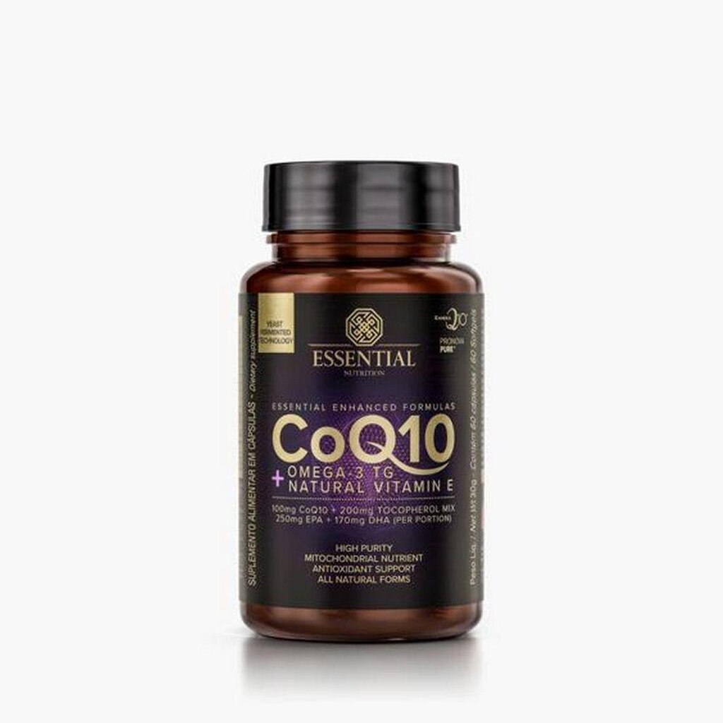 Coenzima Q10 Com Ômega 3 Tg - 60 Cápsulas - Essential