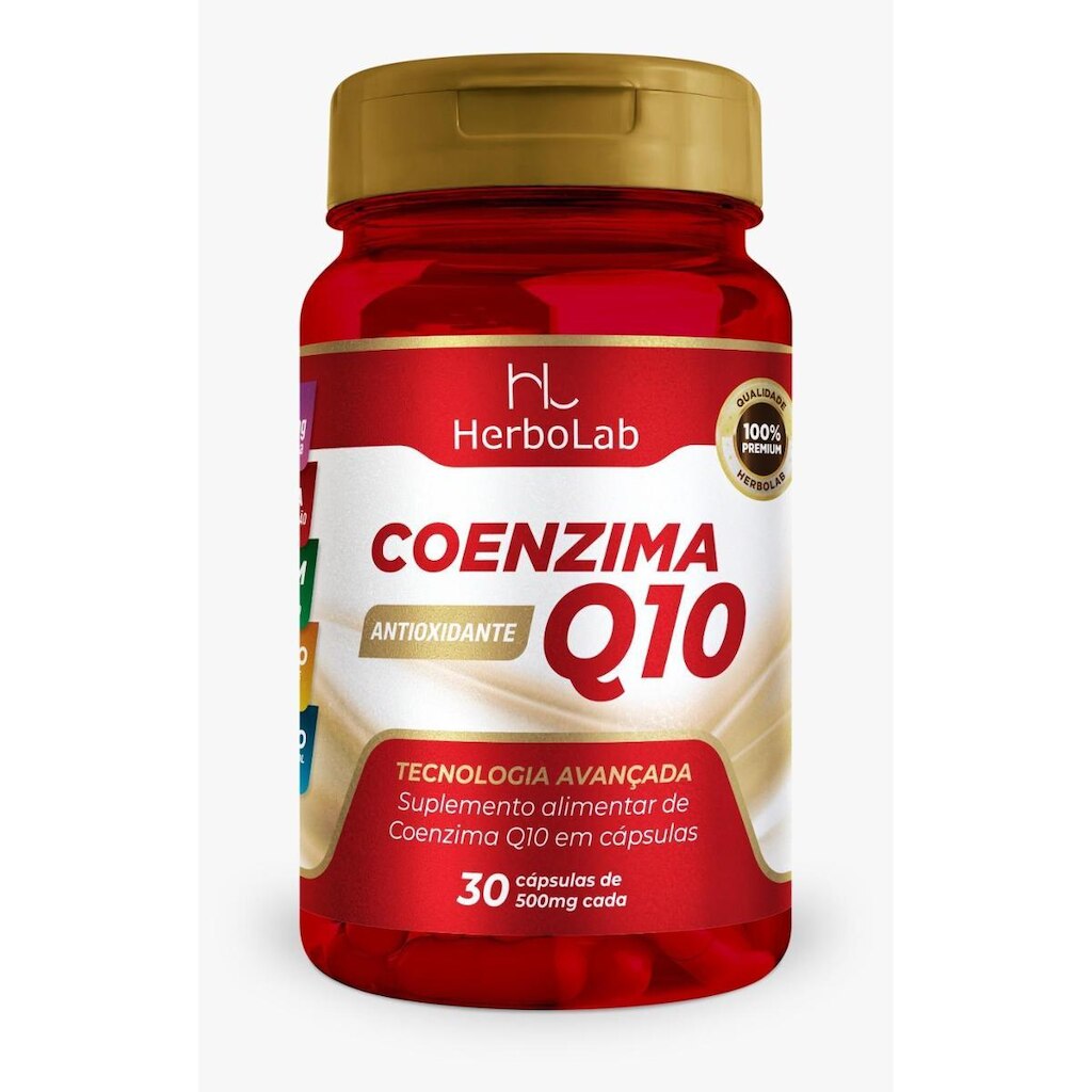 Coenzima Q10 Com Vitamina E 30 Cápsulas Sabor Neutro