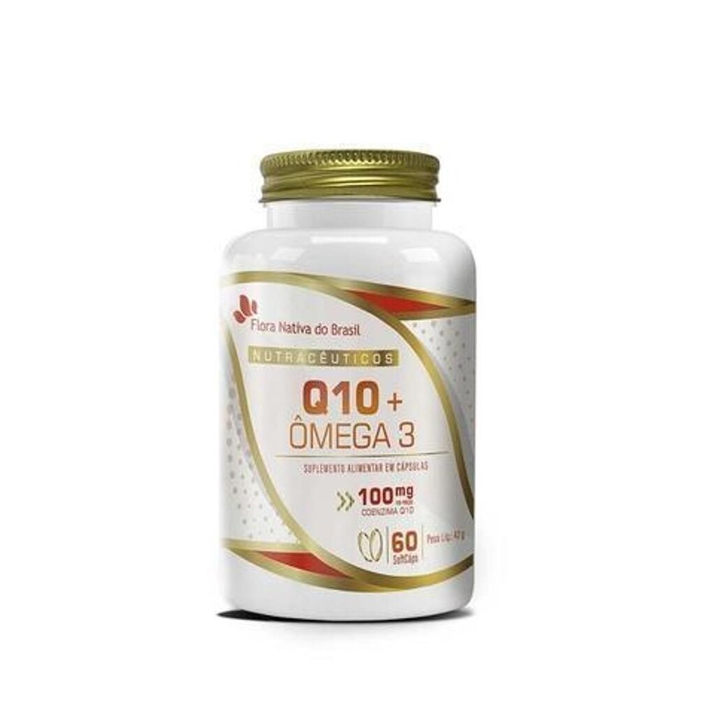 Coenzima Q10 + Ômega 3 1000mg com 60 Softgles Flora Nativa do Brasil