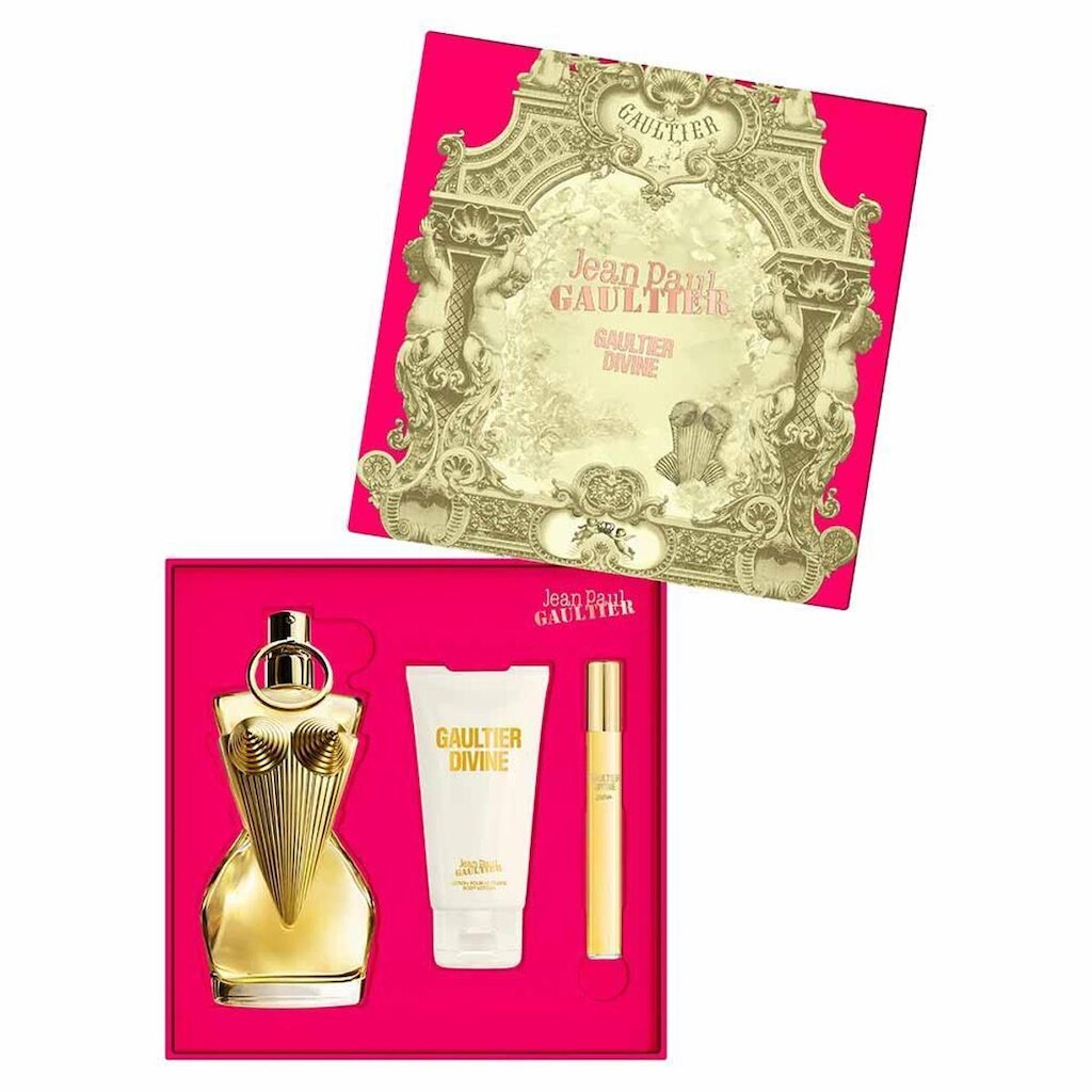 Coffret Jean Paul Gaultier Kit - Perfume Divine + Creme Corporal + Travel Size Kit